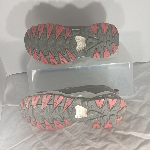 Skechers Sport Womens 12087 CCPK Gray Pink Memory Foam Sneakers Size 6.5 - Picture 7 of 9